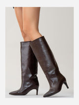 Immaculate Vegan - Prologue Shoes Cassandra Brown Cilt High‑Heel Boot (Women)