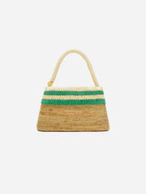 Immaculate Vegan - Immaculate Vegan Raha Handwoven Atta Vegan Oval Handbag | Natural & Green