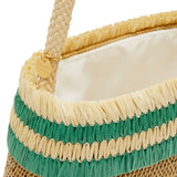 Immaculate Vegan - Immaculate Vegan Raha Handwoven Atta Vegan Oval Handbag | Natural & Green