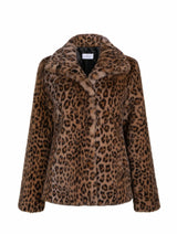 Immaculate Vegan - Issy London Claudia Luxe Recycled Vegan Faux Fur Jacket | Leopard