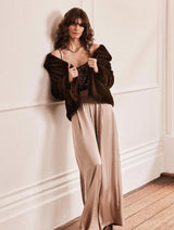 Immaculate Vegan - Issy London Gemma Luxe Pile Vegan Faux Fur Jacket | Chocolate