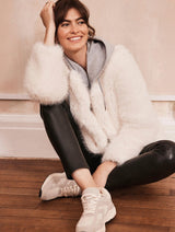 Immaculate Vegan - Issy London Marlene Jacket Vegan Luxe Faux Fur Cream
