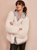 Immaculate Vegan - Issy London Marlene Jacket Vegan Luxe Faux Fur Cream