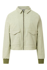 Immaculate Vegan - KOMODO VIV - Organic Cotton Bomber - Green Stripe