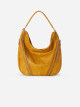 Immaculate Vegan - jeane & jax Savannah Vegan Leather Perforated Hobo | Saffron Saffron