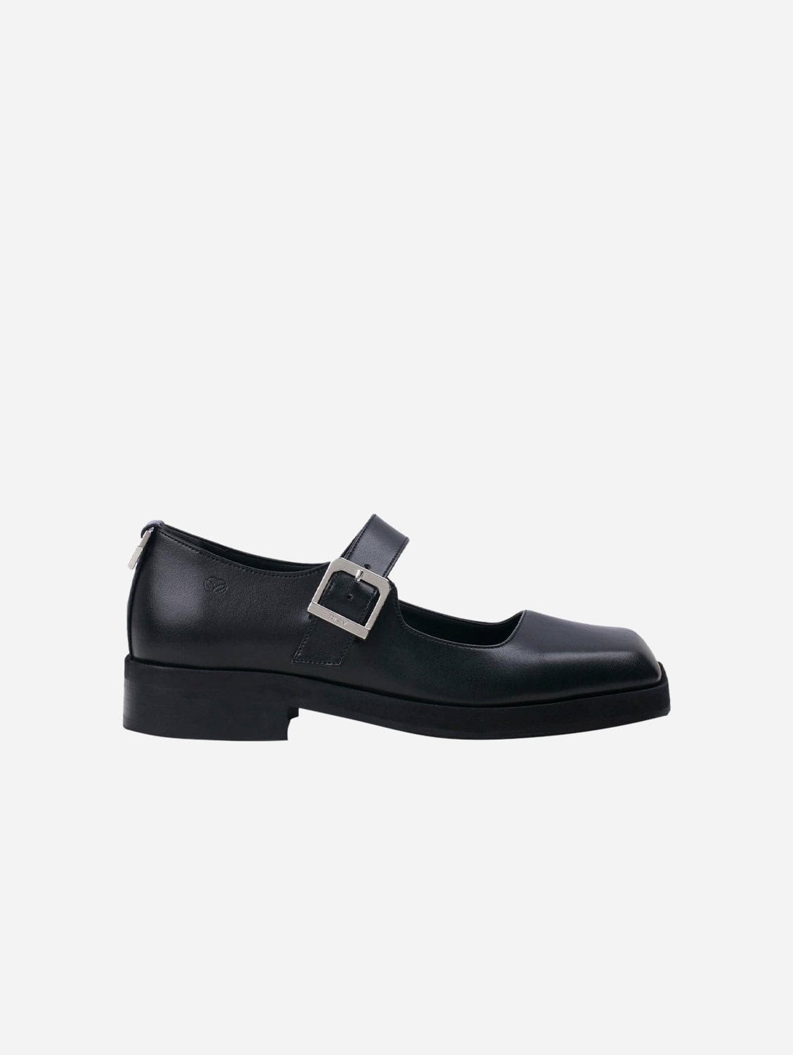 PREV - Jenny Apple Leather Square Toe Mary Janes | Black