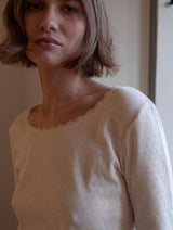 Immaculate Vegan - BIBICO Cali Organic Cotton Pointelle T-Shirt | Ecru