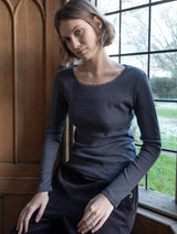 Immaculate Vegan - BIBICO Cali Organic Cotton Pointelle T-Shirt | Dove Grey