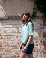 Immaculate Vegan - BIBICO Lola Women's Cotton Boxy T-Shirt | Duck Egg