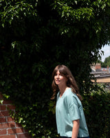 Immaculate Vegan - BIBICO Lola Women's Cotton Boxy T-Shirt | Duck Egg