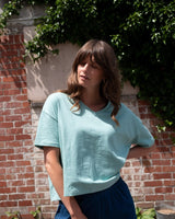 Immaculate Vegan - BIBICO Lola Women's Cotton Boxy T-Shirt | Duck Egg