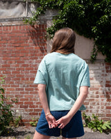 Immaculate Vegan - BIBICO Lola Women's Cotton Boxy T-Shirt | Duck Egg