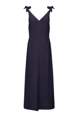 Immaculate Vegan - KOMODO MARNIE navy rayon dress