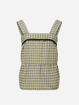 Immaculate Vegan - KOMODO CAITLIN - Organic Cotton Top Summer Check SIZE 1 / UK 8 / EUR 36