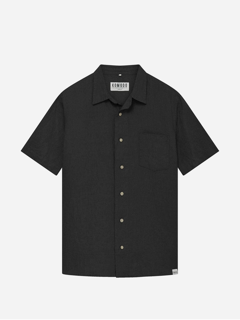 KOMODO DINGWALLS - Linen Shirt Black Small
