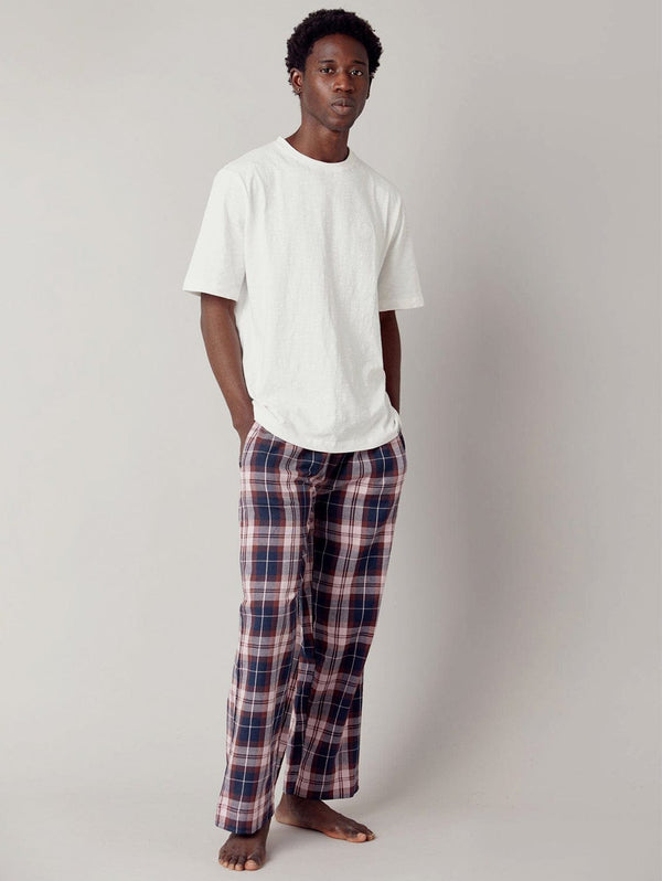 KOMODO Jim Jam Men's GOTS Organic Cotton Pyjama Bottoms | Mauve X-Large