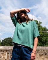 Immaculate Vegan - BIBICO Lisa Women's Cotton Boxy Knitted Top | Mint