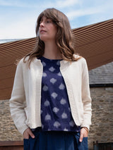 Immaculate Vegan - BIBICO Este Women's Cotton Open Cardigan | Ecru