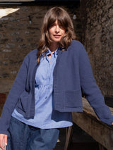 Immaculate Vegan - BIBICO Este Women's Cotton Open Cardigan | Navy