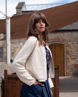 Immaculate Vegan - BIBICO Este Women's Cotton Open Cardigan | Ecru