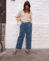 Immaculate Vegan - BIBICO Orla Women's Cotton Trousers | Denim Stripe