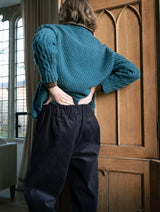 Immaculate Vegan - BIBICO Anna Women's Wide Leg Cotton Corduroy Trousers | Dove Grey