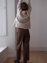 Immaculate Vegan - BIBICO Harper Women's Cotton Corduroy Wide Leg Trousers | Sand