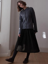 Immaculate Vegan - BIBICO Nora Women's Cotton Skirt | Olive Green & Black Gingham