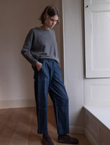 Immaculate Vegan - BIBICO Margate Women's Relaxed Cotton Trousers | Denim