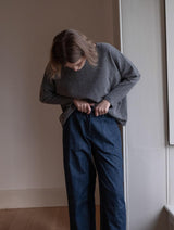 Immaculate Vegan - BIBICO Margate Women's Relaxed Cotton Trousers | Denim