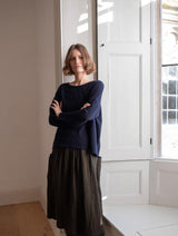 Immaculate Vegan - BIBICO Nora Women's Cotton Skirt | Olive Green & Black Gingham