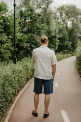 Immaculate Vegan - Laume Linen Pilenas Men's Linen Short sleeve Shirt | Multiple Colours