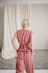 Immaculate Vegan - Laume Linen Smilte Women's Linen Top | Multiple Colours