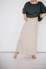 Immaculate Vegan - Laume Linen Vaiva Women's Linen Skirt | Multiple Colours