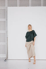 Immaculate Vegan - Laume Linen Vaiva Women's Linen Skirt | Multiple Colours