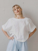 Immaculate Vegan - Laume Linen Vyte Women's Linen Top | Multiple Colours XS / Creamy White