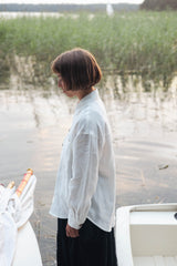 Immaculate Vegan - Laume Linen Vandene Women's Linen Shirt | Multiple Colours XS / Sky Blue