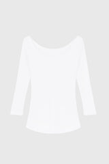 Immaculate Vegan - Lavender Hill Clothing 3/4 Sleeve Boat Neck Cotton Modal Blend T-Shirt