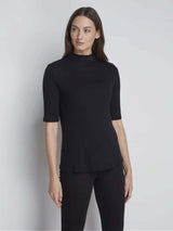 Immaculate Vegan - Lavender Hill Clothing Mock Neck Micro TENCEL™ Modal Top | Multiple Colours Black / UK 8