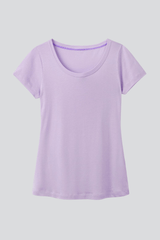 Immaculate Vegan - Lavender Hill Clothing Scoop Neck Cotton Modal Blend T-shirt
