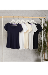 Immaculate Vegan - Lavender Hill Clothing Scoop Neck Cotton Modal Blend T-shirt