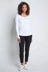 Immaculate Vegan - Lavender Hill Clothing Scoop Neck Long Sleeve Cotton Modal Blend T-shirt | Multiple Colours
