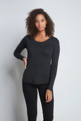 Immaculate Vegan - Lavender Hill Clothing Scoop Neck Long Sleeve Cotton Modal Blend T-shirt | Multiple Colours