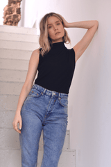 Immaculate Vegan - Lavender Hill Clothing Sleeveless Mock Neck Micro Modal Top