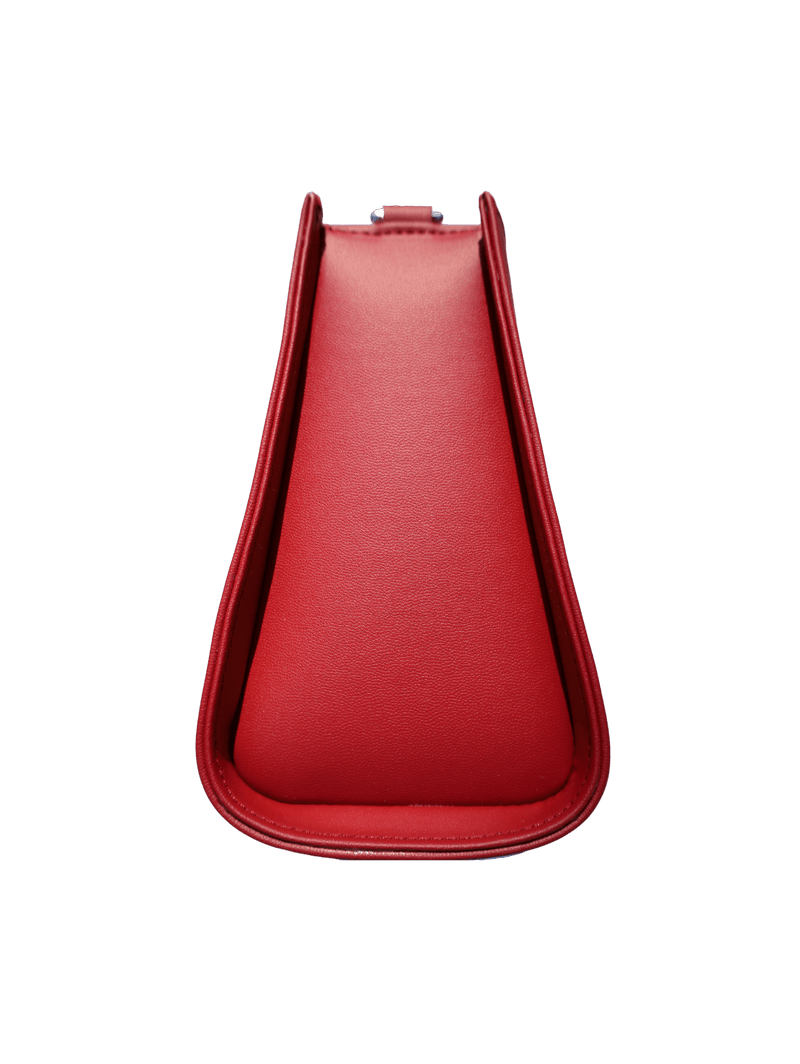 Lerisa Lerisa Grape Leather Vegan Crossbody Bag | Red