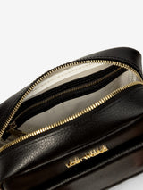 Immaculate Vegan - Lost Woods Aster MIRUM® Leather Vegan Crossbody Bag | Black & Gold