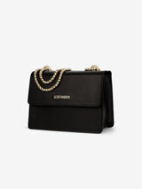 Immaculate Vegan - Lost Woods Willow MIRUM® Leather Vegan Chain Bag | Black & Gold