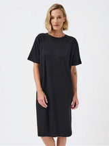 Immaculate Vegan - Mila.Vert Raglan Organic Cotton T-shirt Dress | Multiple Colours Black / XS