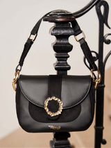 Immaculate Vegan - Minuit sur Terre Mira Grain Leather Vegan Crossbody Bag | Black