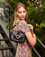 Immaculate Vegan - Minuit sur Terre Mira Grape Leather Vegan Crossbody Bag | Black